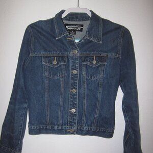Stephen Hardy Squeeze Cropped Denim Jacket 100% Cotton Women's Medium